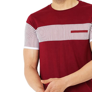 Nouveaux hommes T-shirt hommes Tee hauts en gros à manches courtes respirant hommes T-shirt fabriqué au Pakistan - Product Image 5