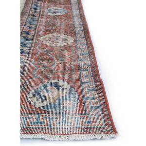 พรมขนสัตว์วินเทจคลาสสิก สีเบจ-น้ำตาล ทอมือ ขนฟู หนาปานกลาง รูปทรงสี่เหลี่ยมผืนผ้า สำหรับห้องโถง ห้องนั่งเล่น - Product Image 4