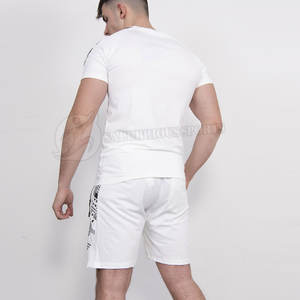 2023 nuevos pantalones cortos de gimnasio de verano para hombre, chándal, conjunto de dos piezas con estampado informal para hombre, camiseta de manga corta y pantalones cortos para trotar - Product Image 4