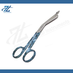 Ciseaux à bandage manuels de haute qualité, extrémité de la sonde inclinée, 178 mm, acier inoxydable, instruments chirurgicaux réutilisables pour usage général - Product Image 3