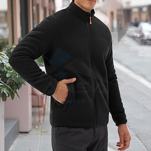 Chaqueta de Forro Polar Sherpa, Abrigo Cálido de Invierno con Cierre Completo, Grueso y Suave, Ropa de Abrigo para Exteriores con Bolsillo con Cierre Seguro - Product Image 2