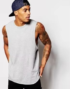 เสื้อกล้ามแบบถักสำหรับผู้ชายเสื้อคอกลมแขนกุดสำหรับผู้ชายเสื้อแบบถักแบบปรับแต่งได้พิมพ์ลายด้านหน้าระบายอากาศได้ดี - Product Image 4