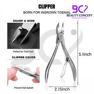 Juego de 7 Instrumentos de Podología, Alicates Rectos de Acero Inoxidable de Primera Calidad, Herramientas Quirúrgicas con Abertura de Mandíbula Ancha para Uñas Gruesas - Product Image 5