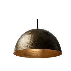 Vente fraîche lampe lumière suspendue usine en gros lampes suspendues modernes lumières d'intérieur Vintage rond cuivre martelé - Product Image 1