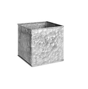 ESTILO FANCY HOME & GARDEN FLOWER SHOP DECORACIÓN METAL ROUND POT DECORACIÓN AL AIRE LIBRE GALVANIZADO ROUND POT - Product Image 2