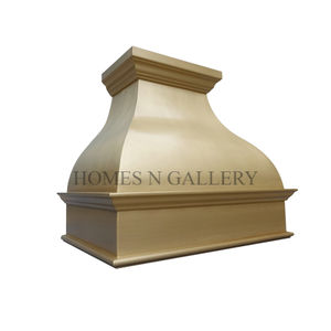 Campana extractora de cobre y latón ligero martillado de fábrica con rejillas de ventilación de acero inoxidable Campana de cocina inteligente para uso doméstico - Product Image 1