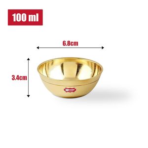 ชามทองเหลืองขัดเงาหรูหราทำด้วยมือสำหรับตกแต่งโต๊ะในห้องนั่งเล่นและตกแต่งห้องครัว - Product Image 2