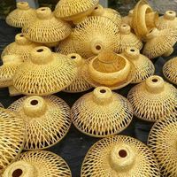 Lanterne boule en rotin du Vietnam-Lumière décorative artisanale naturelle