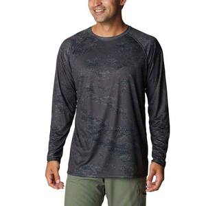 Camisetas personalizadas de manga larga para hombre, ropa de pesca Anti-UV UPF 50, protección solar, impresión por sublimación, transpirable, sólido - Product Image 3