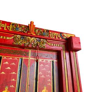 Porte en bois massif vintage, décoration artisanale, design traditionnel pour salon, chambre à coucher, salle à manger, bureau à domicile, prix de gros - Product Image 1