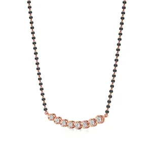 Collier Mangalsutra en diamant Eternal Circle - Bijou de collection culturelle - Product Image 2