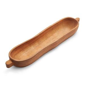Plateau de service en bois d'acacia personnalisé avec poignée de bouton, nouveau plateau de service en bois d'acacia - Product Image 1