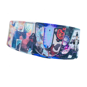 M.F Anime Printed Fitness <b>Waist</b> Belt Unisex Breathable Leather 10/13MM Thickness Professional Protection Heavy Duty Buckle - Product Image 3