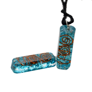 Elegante colgante de ágata azul estilo amor cristal EMF protección piedra semipreciosa tallada piedra preciosa artesanía Feng Shui piedra preciosa - Product Image 5