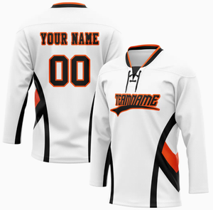 Nouvelle conception de vêtements de hockey sur glace par impression par sublimation, maillot de hockey, chemises de hockey - Product Image 4