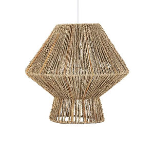 Abat-jour en rotin de mer et en raphia, cadre de lustre, abat-jour durable, design personnalisé, organisateur d'espace de cuisine - Product Image 2