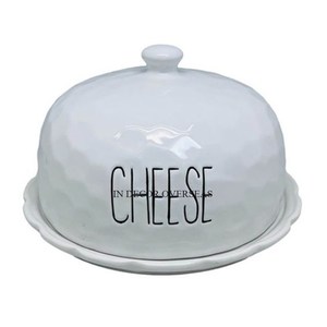 Base en métal enduit de poudre de couleur blanche avec dôme en verre transparent couverture alimentaire hôtel et restaurant Table à manger fournitures de pièce maîtresse - Product Image 3