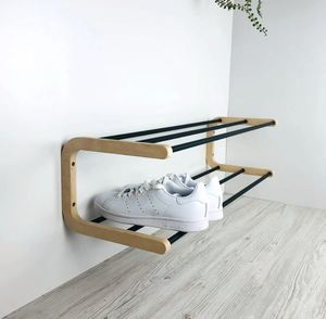 ชั้นเก็บรองเท้าไม้ไผ่สีน้ำตาลปรับได้ช่องเก็บรองเท้าแบบพับได้สำหรับตกแต่งบ้านในร่มกลางแจ้งใช้ทุกวัน - Product Image 2