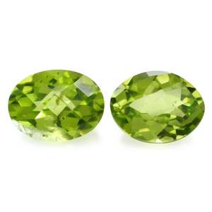 พลอยเพอริโด6X8mm ธรรมชาติหินควอตซ์สีเขียวพลอยตรวจสอบแบบเหลี่ยมเพชรพลอยขายส่งอัญมณีตัดลายตารางหมากรุก - Product Image 3