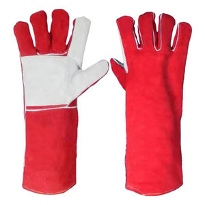 Premium Durable Leather TIG <b>Welding</b> Gloves Adjustable <b>Gauntlet</b>-Style Cuff Waterproof Features for Driving Use Wholesale Bulk - Product Image 4