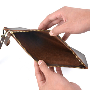 Bolso de Mano de Cuero de Alta Calidad para Mujer, con Cierre de Cremallera, Gran Capacidad, Cartera de Cuero Suave, Estilo Casual, Modelo 2026 - Product Image 5