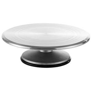 Support à gâteau moderne en aluminium à un niveau avec couvercle en dôme en verre pour la maison anniversaire servant des supports à gâteau en métal élégants Bake Ware Tabletop - Product Image 2