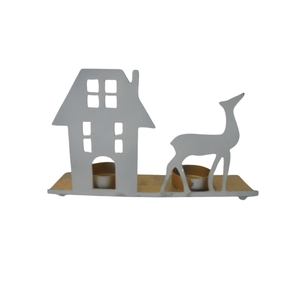 Nuevo soporte decorativo de hierro 2 T Lite, lámina de oro, nuevo diseño, tarro de vela para sala de estar y decoración navideña hecha a mano - Product Image 5