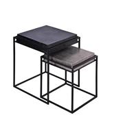 Nouvelles Tables Basses Extensibles Traditionnelles en Bois, avec Plateau Métallique, Écologiques, Rangement Intégré, Tables d'Appoint Centrales Modernes, Vente Chaude