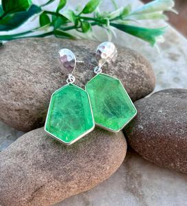 <b>Peridot</b> Crystal 925 Sterling Silver <b>Earring</b> Dangle <b>Earring</b> Classic And New Design Silver <b>Earring</b> Women Jewelry - Product Image 3