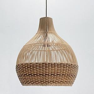 Premium Vietnam rotin cadres abat-jour rond motif en gros suspension pour la maison hôtel décor asiatique européen Design Style - Product Image 2