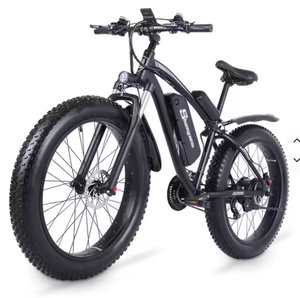 VTT électrique tout neuf et authentique 2022, cadre en alliage d'aluminium, fourche avant 500W, pneus tout-terrain 26 pouces, pneus larges 4.0 - Product Image 1