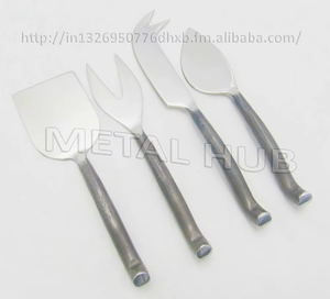 Ensemble de couteaux à fromage en acier inoxydable de luxe Ustensiles en métal durables pour recevoir des outils de service de fête élégants Cadeau en gros - Product Image 5