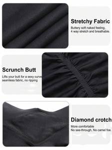 Leggings de yoga sans couture avec poches taille haute pantalon de compression de levage des fesses pour les femmes entraînement Fitness vêtements de sport - Product Image 6