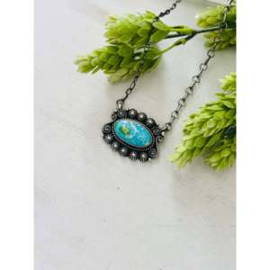 Collier Ray Calladitto en turquoise de la montagne du Sonoran et argent sterling, cadeau pour toutes les occasions - Product Image 3