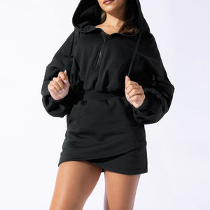 Sudadera con capucha lavada con ácido y cremallera desteñida al sol a la moda para mujer - Product Image 1