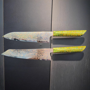 มีดเชฟดามัสกัส PRESTIGE BLADES รุ่นขายดีปี 2025 ด้ามจับสีดำ คมสำหรับหั่นเนื้อ ใช้ได้ทั้งมือซ้ายและขวา ล้างในเครื่องล้างจานได้ ผลิตด้วยมือ - Product Image 4