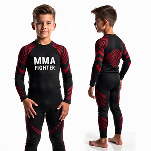 Fabricant sur mesure de rashguards BJJ MMA haut de gamme pour adultes, respirants, écologiques, à séchage rapide, imprimés par sublimation, durables pour - Product Image 3
