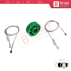 ชุดซ่อมมอเตอร์กระจกไฟฟ้า BWR5209 สำหรับประตูหลังซ้าย รุ่น A4 S4 RS4 B5 8D 8D2 8D5 ปี 1994-2002 แบบ 4/5 ประตู 8D0839461 - Product Image 6