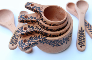 Juego de tazas medidoras de diseño Popular, cucharadita para cocinar y hornear, herramientas de cocina para el hogar, diferentes tamaños, taza medidora y cuchara - Product Image 6