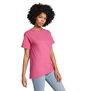 Camiseta pesado de algodón de manga corta unisex transpirable para adultos - Product Image 3