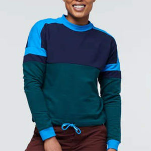 Venta al por mayor de ropa deportiva de algodón personalizada, conjunto de dos piezas, Sudadera de cuello redondo y sudadera de mujer, sudaderas transpirables para mujer - Product Image 3