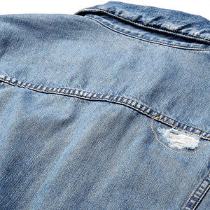 Nouvelle arrivée Veste en jean d'hiver en gros Lavée sur mesure Homme Coupe ajustée Respirante Coupe-vent OEM Extérieur - Product Image 5