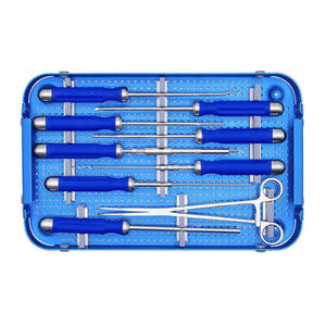 Système de plaque cervicale antérieure manuelle réutilisable de qualité supérieure en acier inoxydable orthopédique de classe I maxillo-faciale - Product Image 2