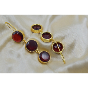 New Designer Gold Plated stud <b>earrings</b> wholesale handmade 18k gold plated <b>earrings</b> for women - Product Image 4