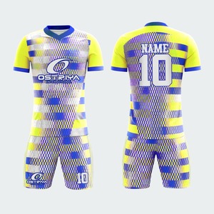 Uniforme de Fútbol Personalizado por Sublimación, Conjunto de Camiseta y Pantalones Cortos de Fútbol, Últimos Diseños, Uniforme de Fútbol Juvenil para Venta en Línea - Product Image 2
