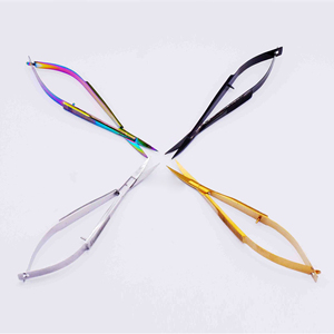 กรรไกรเล็มคิ้วขนาดเล็กทำจากสเตนเลสมีคมเครื่องมือแต่งหน้าสำหรับฤดูใบไม้ผลิ - Product Image 1