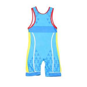 Traje de compresión de lucha libre atlética para hombre, equipo de rendimiento profesional de una pieza para entrenamiento y partido - Product Image 2