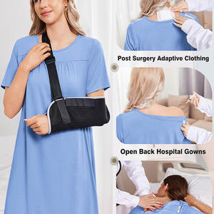 Prix de gros, qualité d'exportation, robes de patient imprimées pour hommes et femmes, 100% polyester, robes d'hôpital, utilisées pour les patients pendant le traitement - Product Image 3