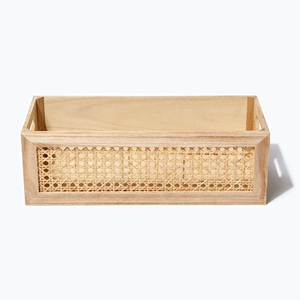 Natural Round Rattan Serving Tray/decorative Trays/rattan Weaving Tray Decorative Tray Hot Sale Custom Home <b>Wood</b> Storage <b>Basket</b> - Product Image 5