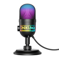 Fabrik-Großhandel RGB USB Gaming-Mikrofon mit Nierencharakteristik, Echtzeit-Überwachung und Stummschalttaste für Streaming und Podcasts (OEM)